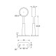 ADJUSTABLE TUBE SUPPORT D.30 - CHROME